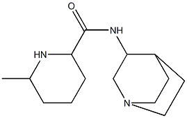 N-1-azabicyclo[2.2.2]oct-3-yl-6-methylpiperidine-2-carboxamide Struktur