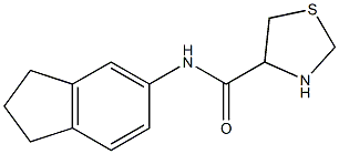 N-2,3-dihydro-1H-inden-5-yl-1,3-thiazolidine-4-carboxamide Struktur