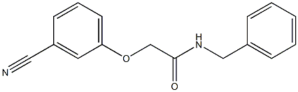 N-benzyl-2-(3-cyanophenoxy)acetamide Struktur