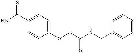 N-benzyl-2-(4-carbamothioylphenoxy)acetamide Struktur