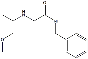 N-benzyl-2-[(1-methoxypropan-2-yl)amino]acetamide Struktur