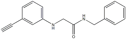 N-benzyl-2-[(3-ethynylphenyl)amino]acetamide Struktur