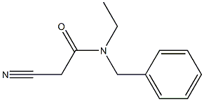 N-benzyl-2-cyano-N-ethylacetamide Struktur