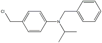 N-benzyl-4-(chloromethyl)-N-(propan-2-yl)aniline Struktur