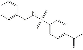 N-benzyl-4-acetylbenzene-1-sulfonamide Struktur