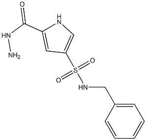 N-benzyl-5-(hydrazinocarbonyl)-1H-pyrrole-3-sulfonamide Struktur