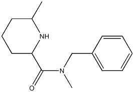 N-benzyl-N,6-dimethylpiperidine-2-carboxamide Struktur