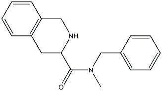 N-benzyl-N-methyl-1,2,3,4-tetrahydroisoquinoline-3-carboxamide Struktur