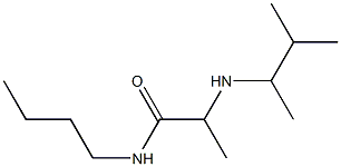 N-butyl-2-[(3-methylbutan-2-yl)amino]propanamide Struktur