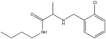 N-butyl-2-{[(2-chlorophenyl)methyl]amino}propanamide Struktur