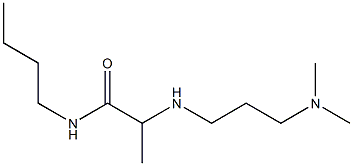 N-butyl-2-{[3-(dimethylamino)propyl]amino}propanamide Struktur