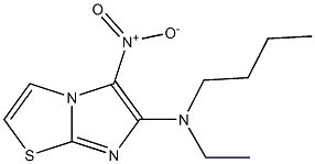 N-butyl-N-ethyl-5-nitroimidazo[2,1-b][1,3]thiazol-6-amine Struktur