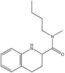 N-butyl-N-methyl-1,2,3,4-tetrahydroquinoline-2-carboxamide Struktur