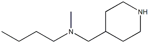 N-butyl-N-methyl-N-(piperidin-4-ylmethyl)amine Struktur