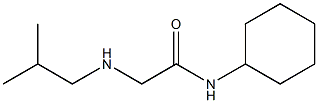 N-cyclohexyl-2-[(2-methylpropyl)amino]acetamide Struktur