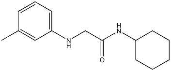 N-cyclohexyl-2-[(3-methylphenyl)amino]acetamide Struktur