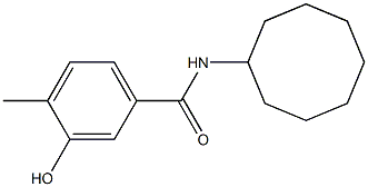 N-cyclooctyl-3-hydroxy-4-methylbenzamide Struktur