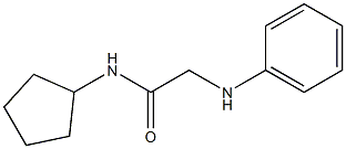 N-cyclopentyl-2-(phenylamino)acetamide Struktur