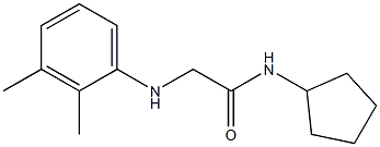 N-cyclopentyl-2-[(2,3-dimethylphenyl)amino]acetamide Struktur