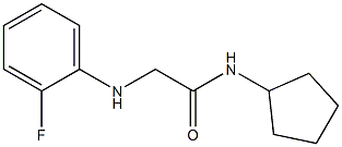 N-cyclopentyl-2-[(2-fluorophenyl)amino]acetamide Struktur