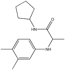 N-cyclopentyl-2-[(3,4-dimethylphenyl)amino]propanamide Struktur