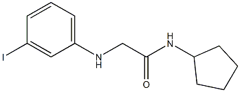 N-cyclopentyl-2-[(3-iodophenyl)amino]acetamide Struktur