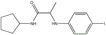 N-cyclopentyl-2-[(4-iodophenyl)amino]propanamide Struktur