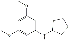 N-cyclopentyl-3,5-dimethoxyaniline Struktur