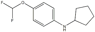 N-cyclopentyl-4-(difluoromethoxy)aniline Struktur