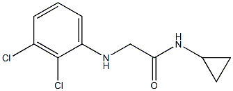 N-cyclopropyl-2-[(2,3-dichlorophenyl)amino]acetamide Struktur