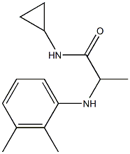 N-cyclopropyl-2-[(2,3-dimethylphenyl)amino]propanamide Struktur