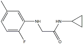 N-cyclopropyl-2-[(2-fluoro-5-methylphenyl)amino]acetamide Struktur