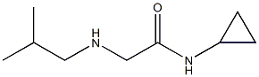 N-cyclopropyl-2-[(2-methylpropyl)amino]acetamide Struktur