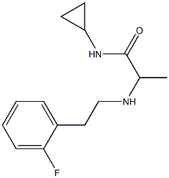 N-cyclopropyl-2-{[2-(2-fluorophenyl)ethyl]amino}propanamide Struktur