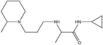 N-cyclopropyl-2-{[3-(2-methylpiperidin-1-yl)propyl]amino}propanamide Struktur