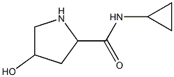 N-cyclopropyl-4-hydroxypyrrolidine-2-carboxamide Struktur