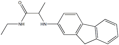 N-ethyl-2-(9H-fluoren-2-ylamino)propanamide Struktur