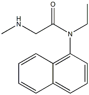 N-ethyl-2-(methylamino)-N-1-naphthylacetamide Struktur