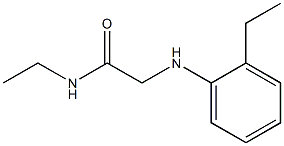 N-ethyl-2-[(2-ethylphenyl)amino]acetamide Struktur