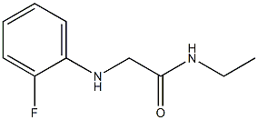 N-ethyl-2-[(2-fluorophenyl)amino]acetamide Struktur