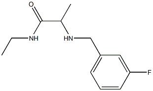 N-ethyl-2-{[(3-fluorophenyl)methyl]amino}propanamide Struktur