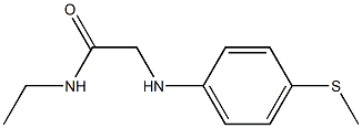 N-ethyl-2-{[4-(methylsulfanyl)phenyl]amino}acetamide Struktur