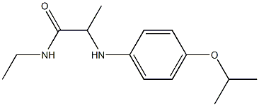 N-ethyl-2-{[4-(propan-2-yloxy)phenyl]amino}propanamide Struktur