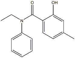 N-ethyl-2-hydroxy-4-methyl-N-phenylbenzamide Struktur