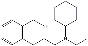 N-ethyl-N-(1,2,3,4-tetrahydroisoquinolin-3-ylmethyl)cyclohexanamine Struktur