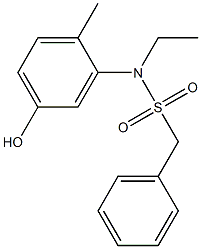 N-ethyl-N-(5-hydroxy-2-methylphenyl)-1-phenylmethanesulfonamide Struktur