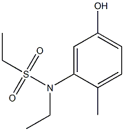 N-ethyl-N-(5-hydroxy-2-methylphenyl)ethane-1-sulfonamide Struktur