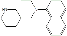 N-ethyl-N-(piperidin-3-ylmethyl)naphthalen-1-amine Struktur