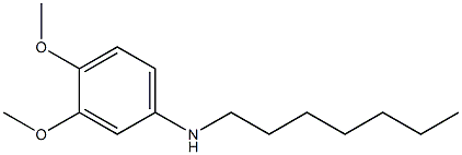 N-heptyl-3,4-dimethoxyaniline Struktur