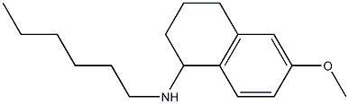 N-hexyl-6-methoxy-1,2,3,4-tetrahydronaphthalen-1-amine Struktur